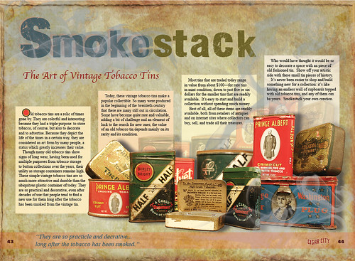 magazine articles design. Smokestack Magazine Article