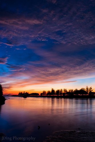 Sunset at Kuala Sungai Miri, Borneo by Joshua Aquinas Ding