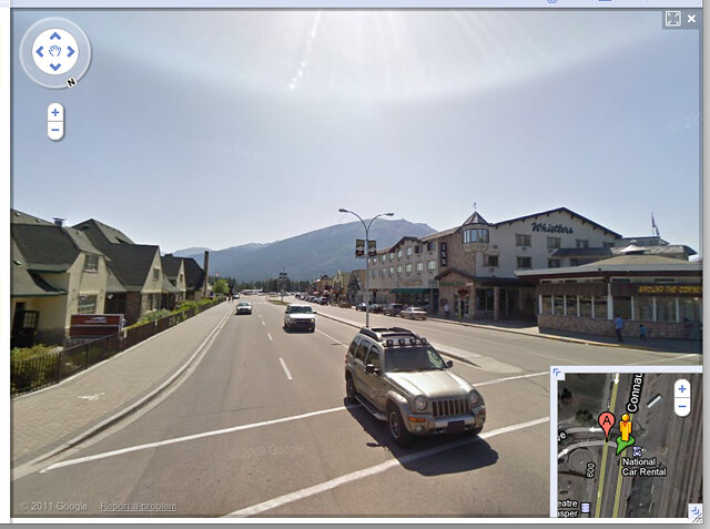 Google Maps - Street View - Jasper, Alberta, Canada