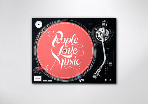People Love Music - Typography