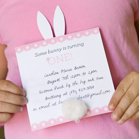 Free Bunny Invitation Printable