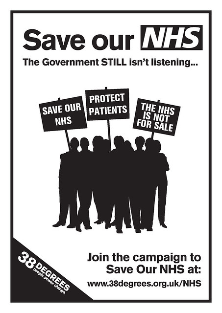 SAVE OUR NHS crowd poster