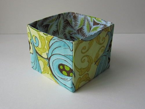 Spring fabric box