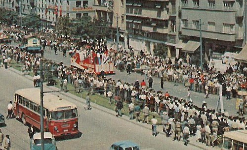 Ankara,  défilé sur le boulevard Atatürk - détail