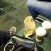 Airport coffees and muffins before we leave