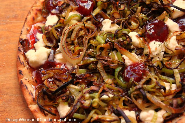 Leek, Cherry and Goat Cheese Pizza ~ With Spring Breathes New Life