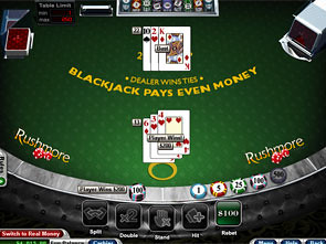 Face Up 21 Blackjack Win