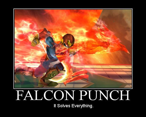 Yeah! Captain Falcon doing his thing! It has became a popular meme in recent years!
