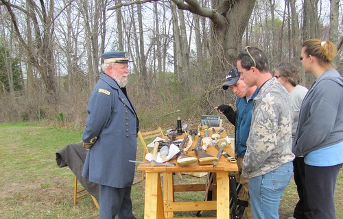 Living historians were stationed throughout the park.