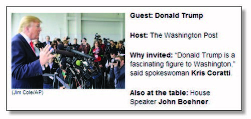 Trump as WP guest