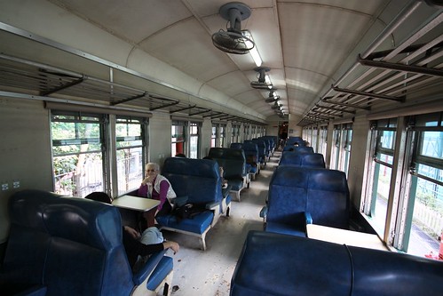 Interior of KCR first class carriage #112, from 1964