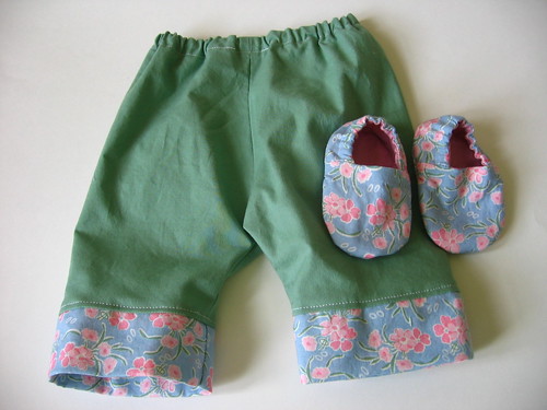 Green and Blue Baby Pants
