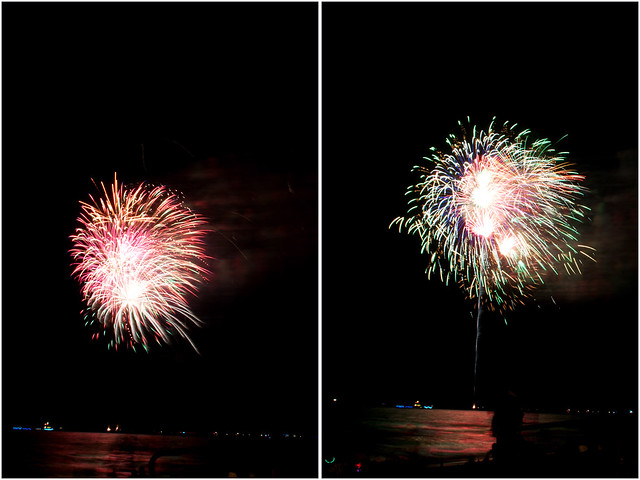 July 4th fireworks diptych 19
