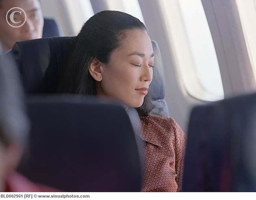 "Kathy" Sleeping on Plane