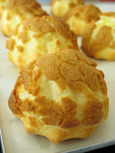 Choux with durian cream