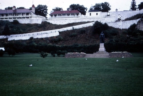 Fort Mackinac & Father Marquette Statue 1966