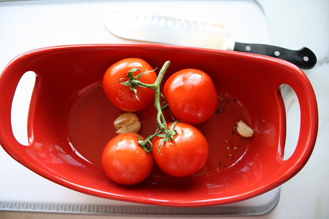 Roasted Tomato Caprese Salad