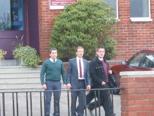 Waterloo Road 5/4/12 - Filming a scene, Jason Done and ALEC Newman