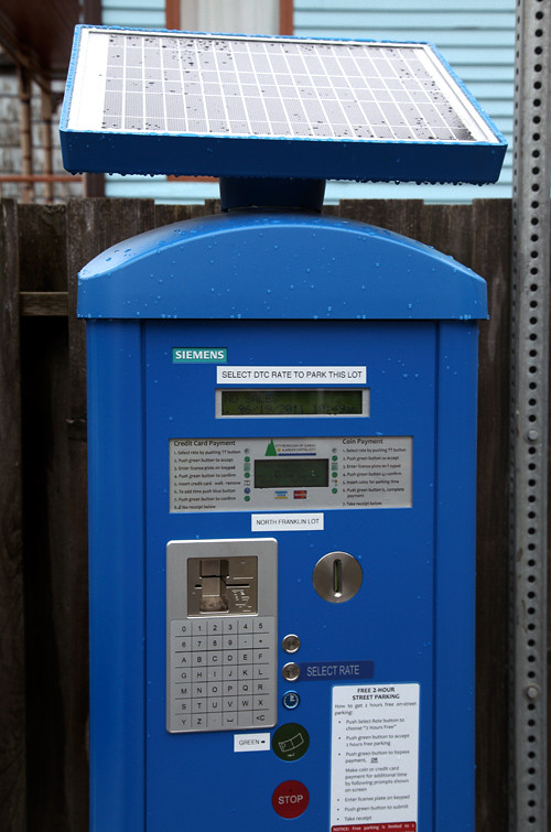 solar-powered parking meter, Juneau, Alaska