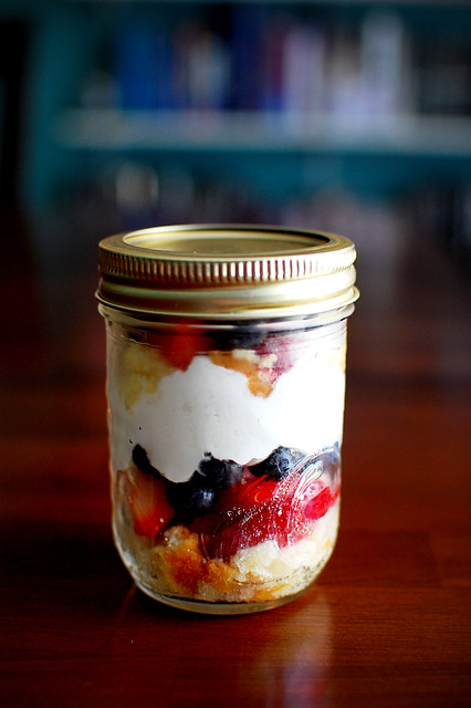 Berry Trifle in a Jar