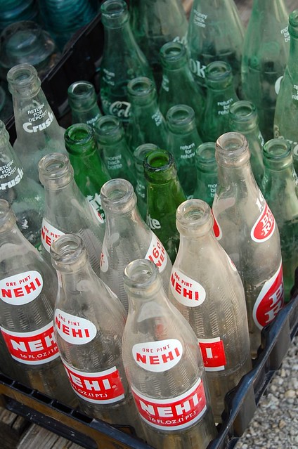 soda bottles