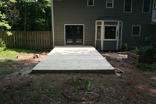 the new deck floor