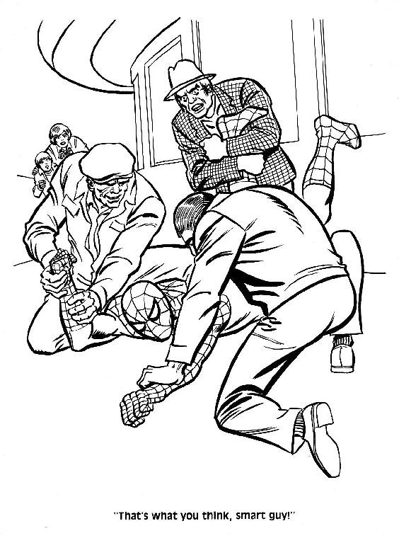 Spider Man Mysterio Book Coloring Pages