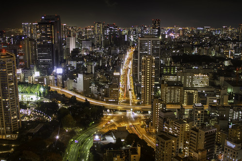 フリー写真素材|建築・建造物|都市・街|高層ビル|夜景|日本|東京都|