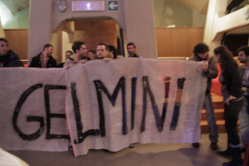 Protesting Gelmini