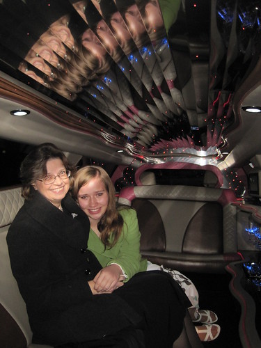 12/18/10: In the limo to the theater