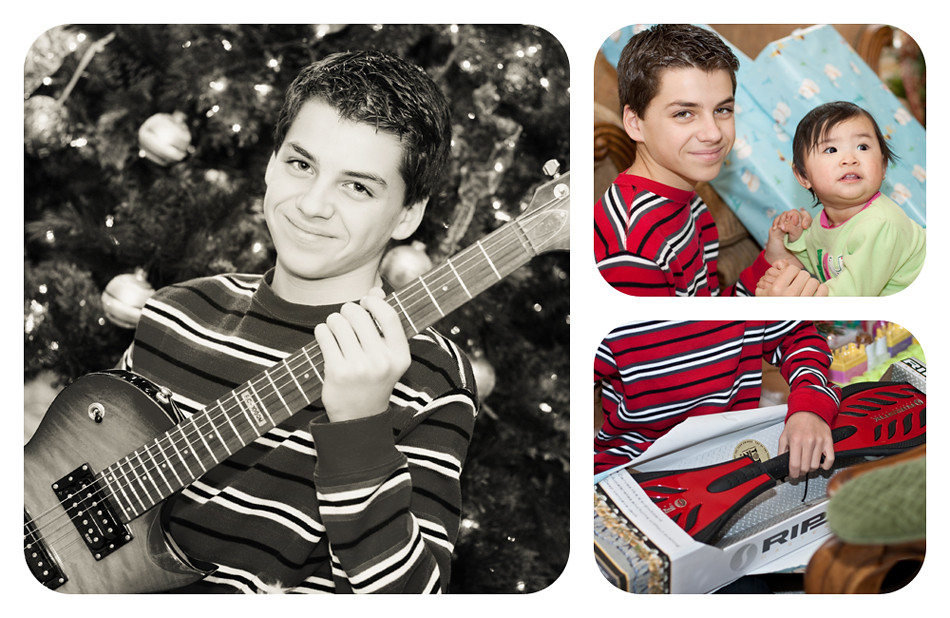Nick Christmas Collage BW