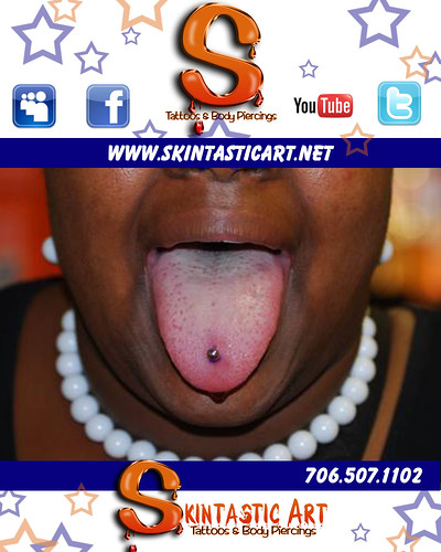 skintastic art body piercings tongue piercing