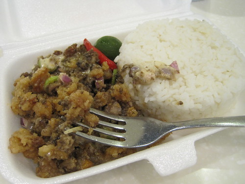 Crappy fast food sisig...