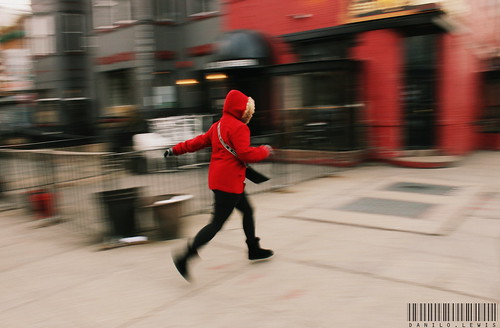 DC in Motion | Red Running Hood