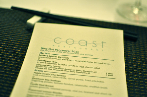 Dine Out Preview - Coast