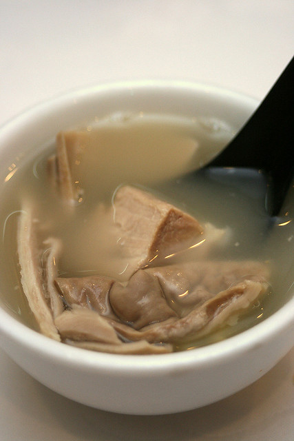 Very peppery pig stomach soup, but needed more body