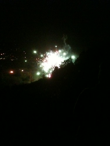 FP fireworks from Box Hill