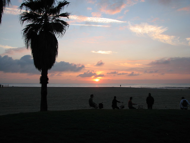 Sunset over Venice Beach atfer the Rains 12/23/10