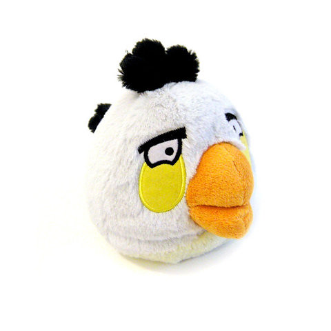 White - Angry Bird Plush Toy 愤怒的小鸟毛绒玩偶