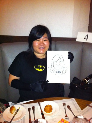 Caricature live sketching for Aberdeen Christmas Party 2010 - 4