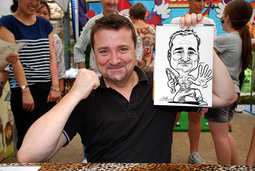 Caricature live sketching for BHP Billiton Family Day 2010- 31