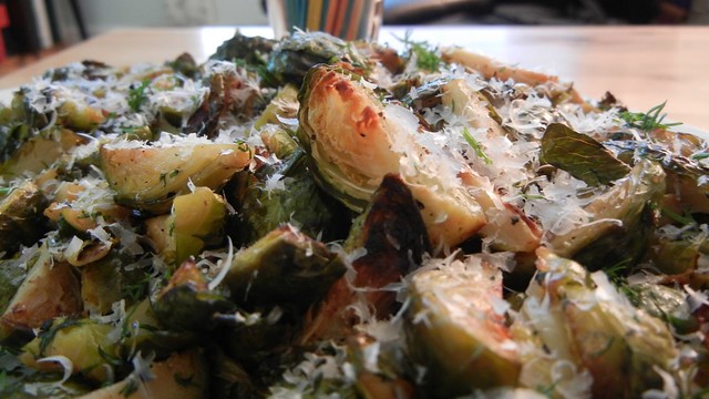 Roasted Dill Brussel Sprouts