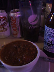 Chili and drinks