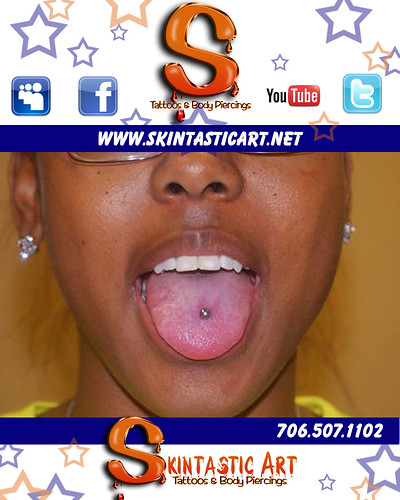 skintastic art body piercings tongue piercing 1