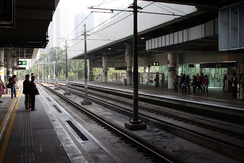 Light Rail platforms below Tuen Mun station