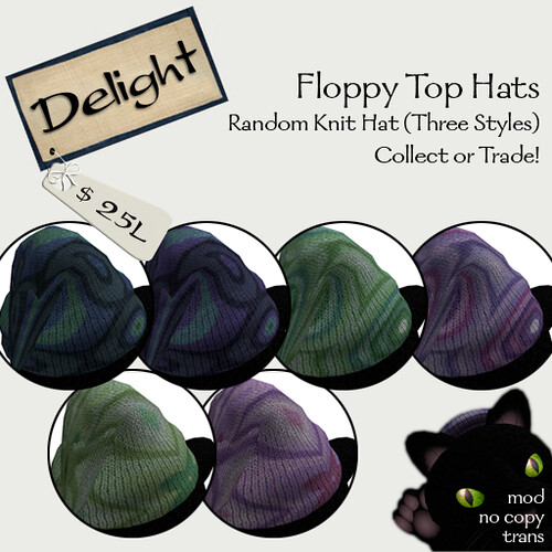 ~Delight~ Floppy Top Hats