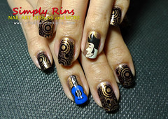 Elvis Rock and Roll Nail Art by Simply Rins