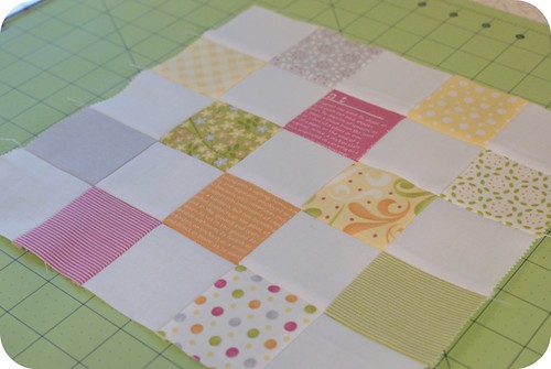 postage stamp quilt along: patchwork