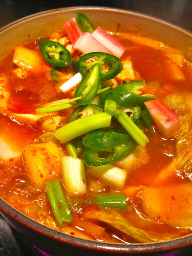 Hot and Spicy Korean Tofu Beef Stew