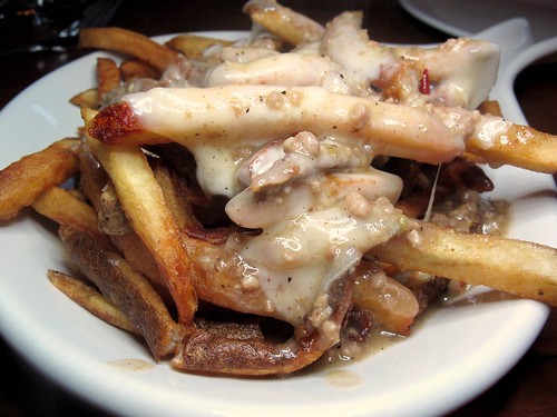 cheese fries gravy. some sausage cheese fries.